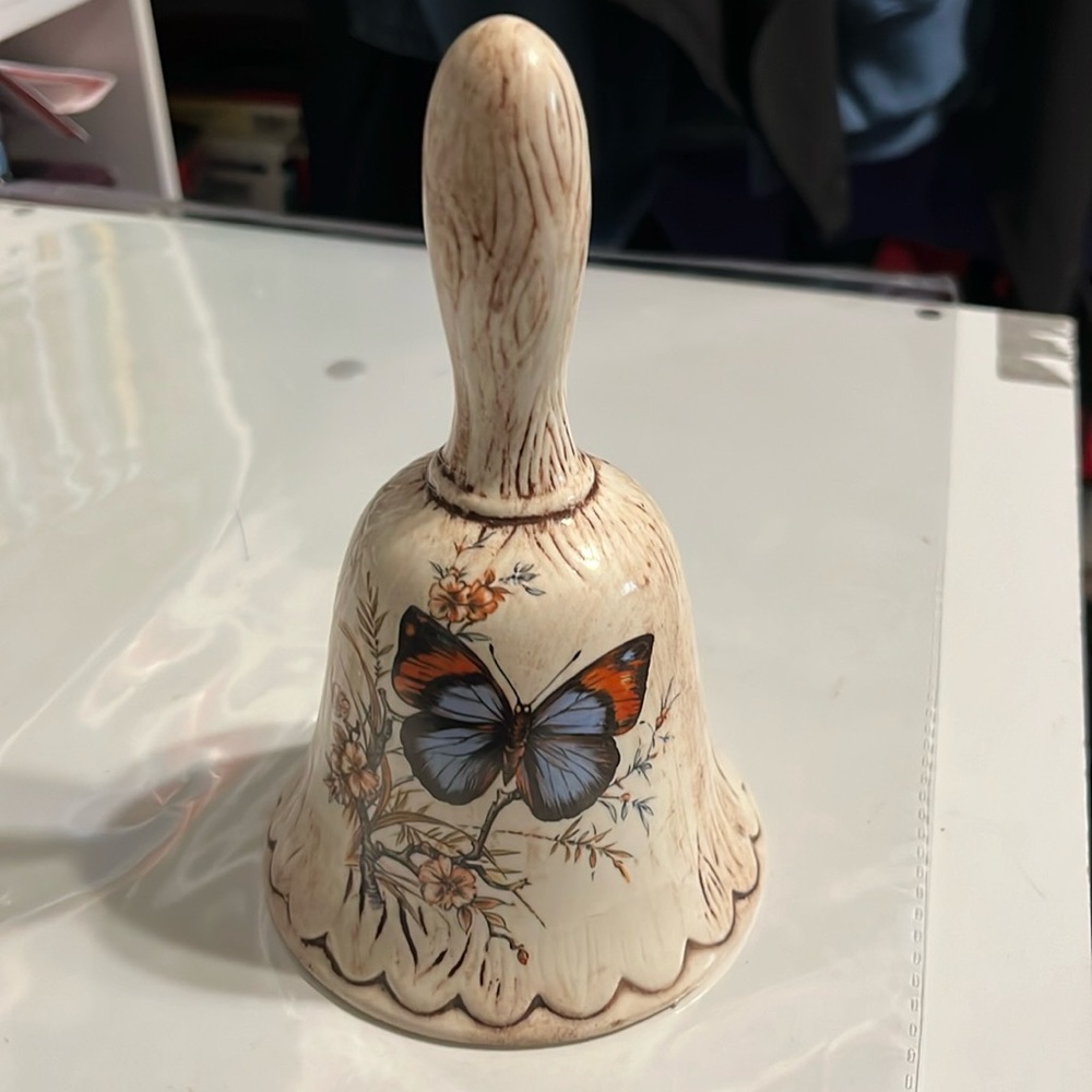 Vintage treasure craft butterfly Bell